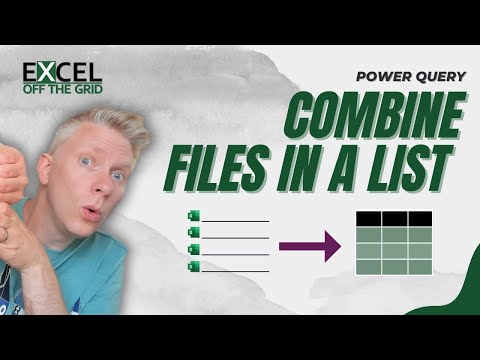 Power Query: Connect to Files in a List | Excel Off The Grid