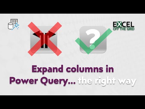 Expand columns dynamically in Power Query (THE RIGHT WAY!) | Excel Off The Grid