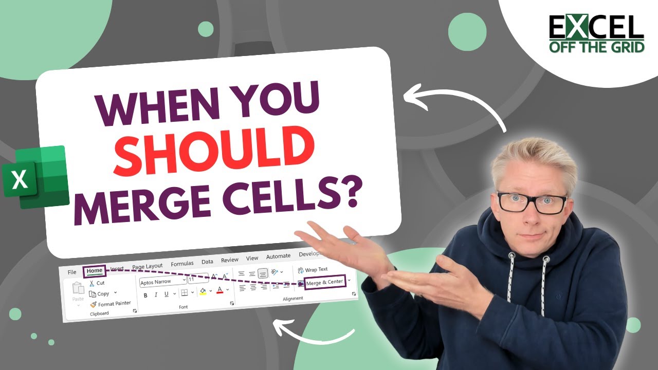 3 Scenarios where you SHOULD merge Cells in Excel | Excel Off The Grid