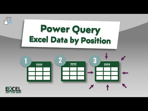 Power Query: Get data when sheet/Table names change (2 ways) | Excel Off The Grid