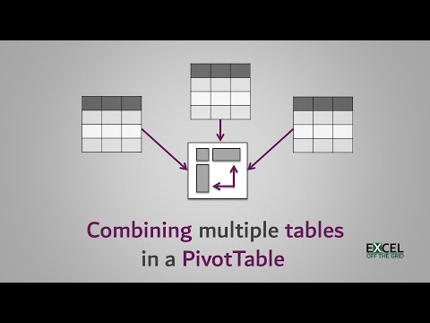 Join multiple tables in a PivotTable