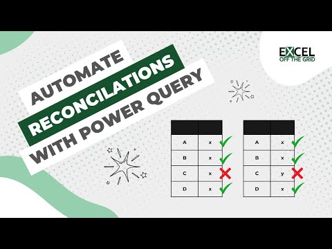 Automate reconciliations with Power Query | Excel Off The Grid