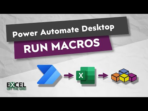 Run macros from Power Automate Desktop | Excel Off The Grid