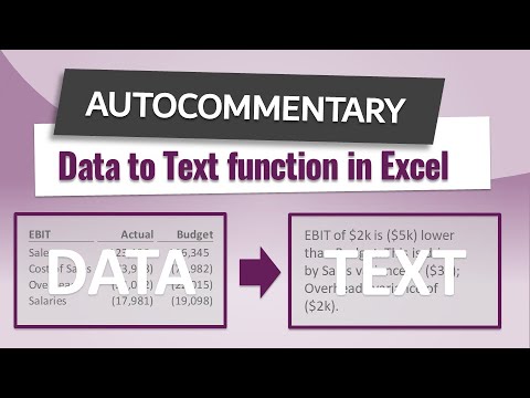 Commentary Writing Function in Excel | Excel Off The Grid