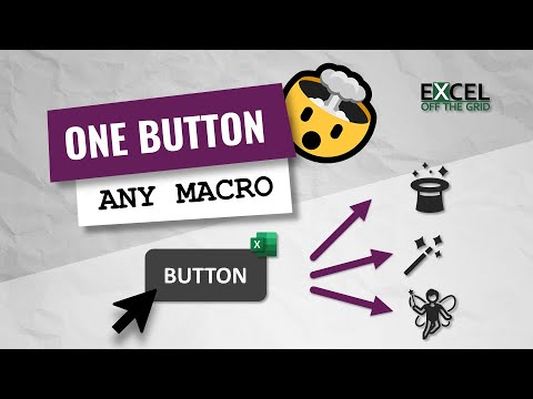 Run any macro from one button | 🤯 | Excel Off The Grid