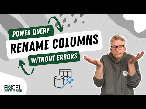 Replace column names of nested tables using Power Query | Excel Off The Grid