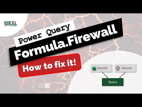 How to fix the Formula Firewall in Power Query | Excel Off The Grid