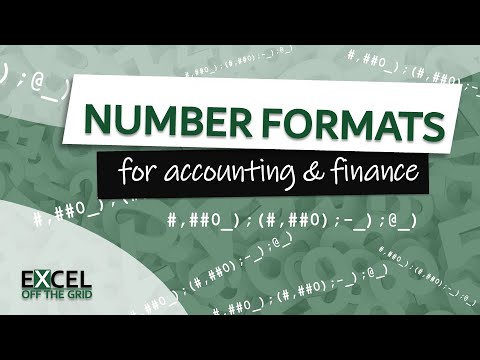 Excel number formats for accounting & finance you NEED to know | Excel Off The Grid