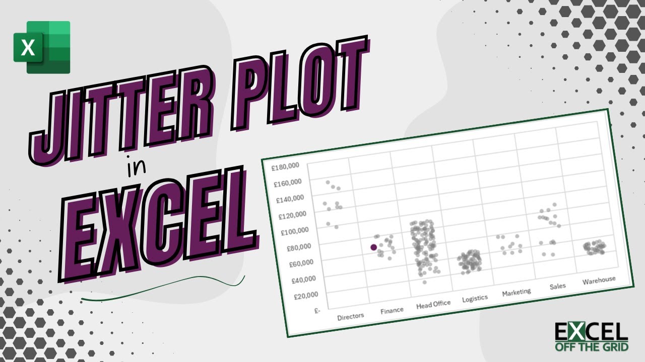 Jitter plot in Excel | 100% dynamic | Excel Off The Grid