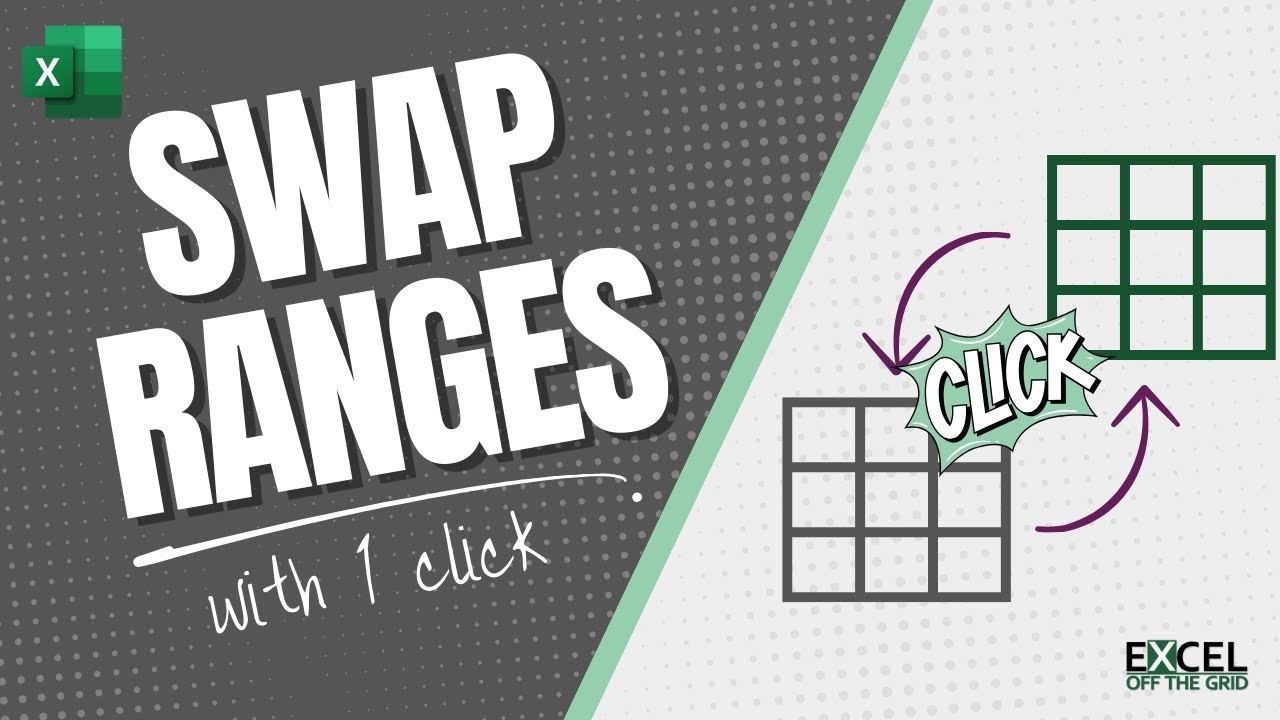 How to easily swap ranges in Excel (1 click) | Excel Off The Grid