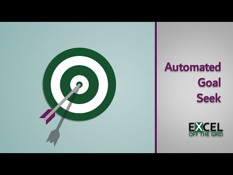 Automated Goal Seek in Excel | Run Goal Seek without clicking any buttons | Excel Off The Grid