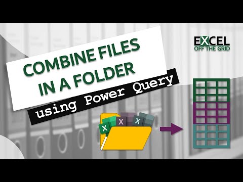 Combine all the files in a folder using Power Query | Excel & CSV | Excel Off The Grid