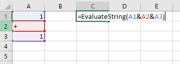 evaluate string function - created as udf
