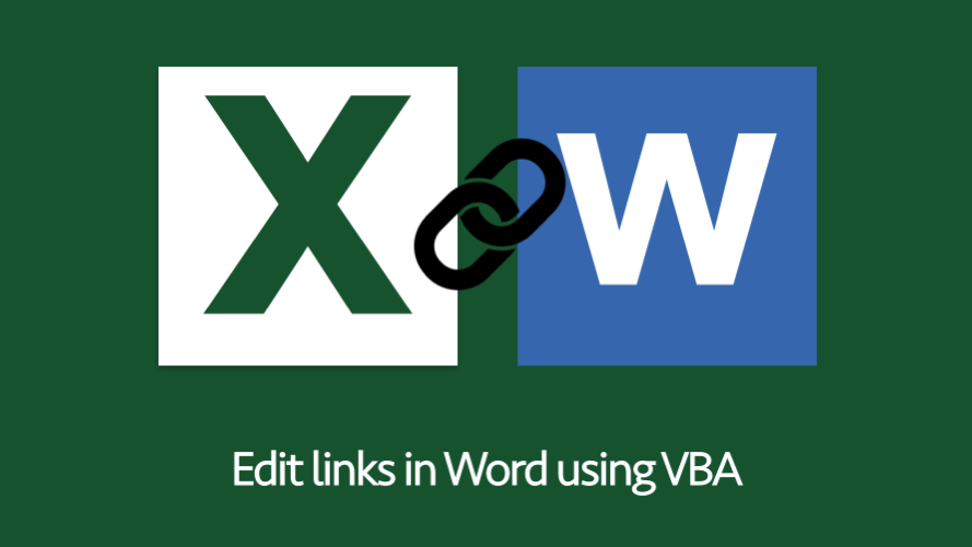 Edit link in Word using VBA