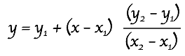 Excel Interpolation formula