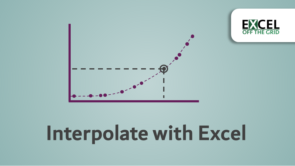 How To Interpolate Excel