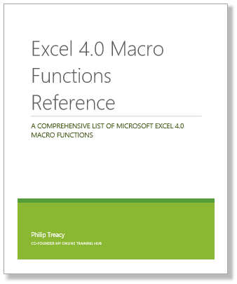 Excel 4 Macro - PDF Cover