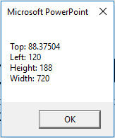 PowerPoint measures in Points