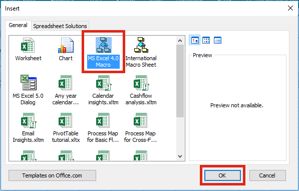 Macro 4 Insert Options