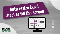 Auto resize excel sheet