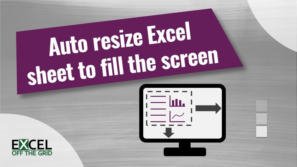 How to resize Excel sheet - 4 ways: manual & automatic