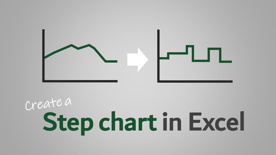 Create a step chart in Excel