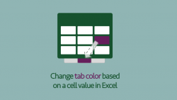 Change tab color based on a cell value in Excel - Excel Off The Grid