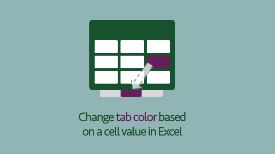 Tab color from cell