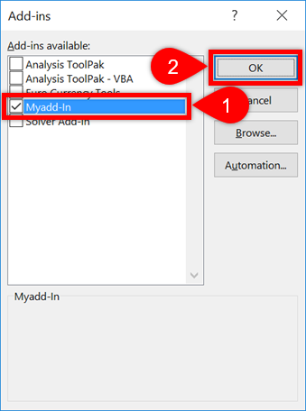 excel add ins not showing up