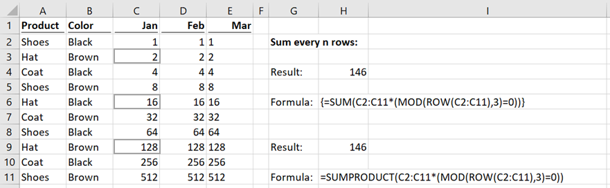 Sum Every Nth Row Excel Off The Grid 4712