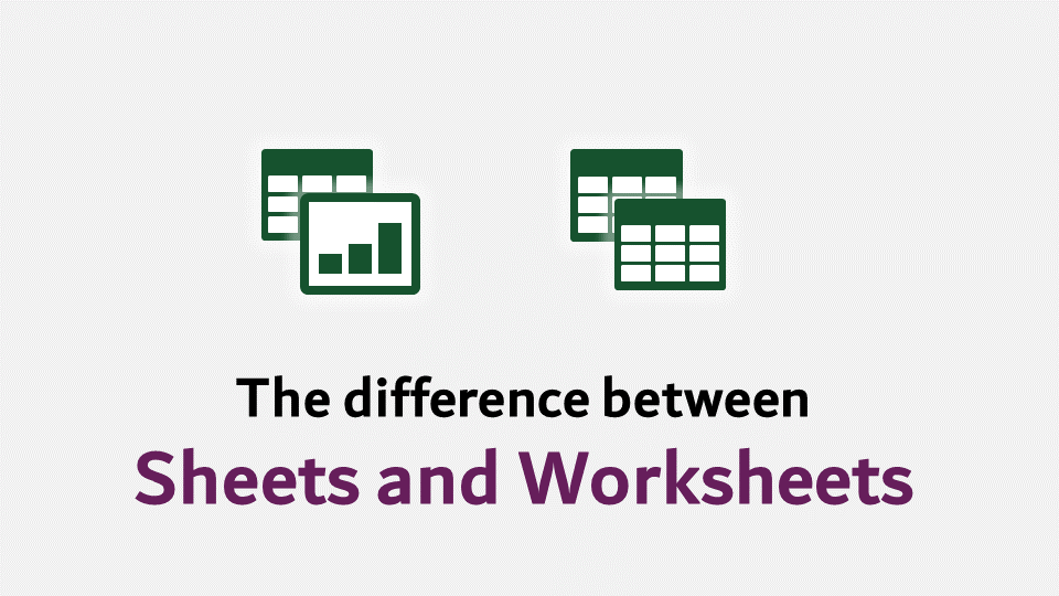 Difference Sheets and Worksheets