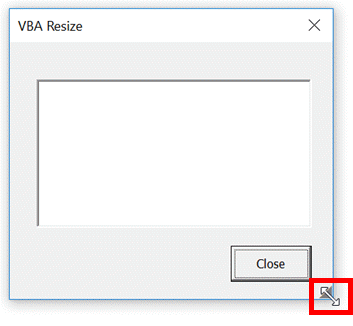 VBA Resize - icon