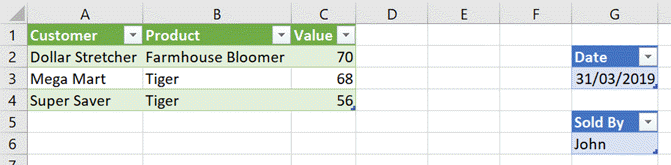 Change cell values - parameters