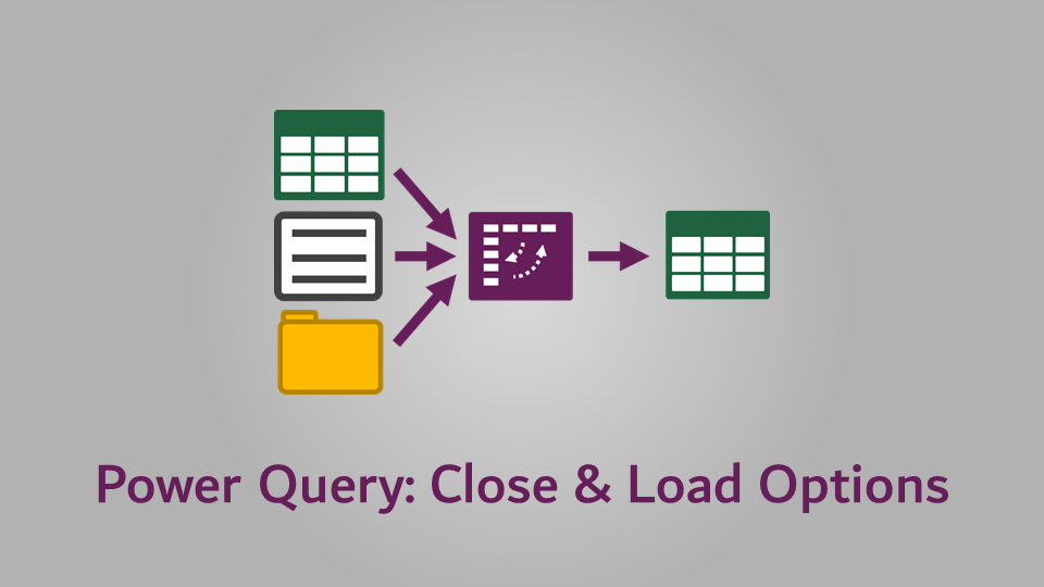 Get to know Power Query Close & Load options
