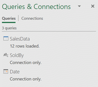 Queries & Connection Table and Two Parameters