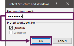 Re-enter workbook protect