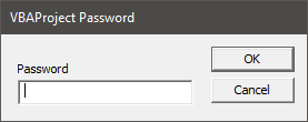 VBA Project Password