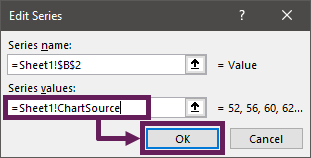 Use ChartSource Named Range as Source for Chart