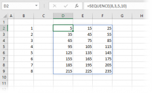 SEQUENCE function in Excel - Excel Off The Grid image.