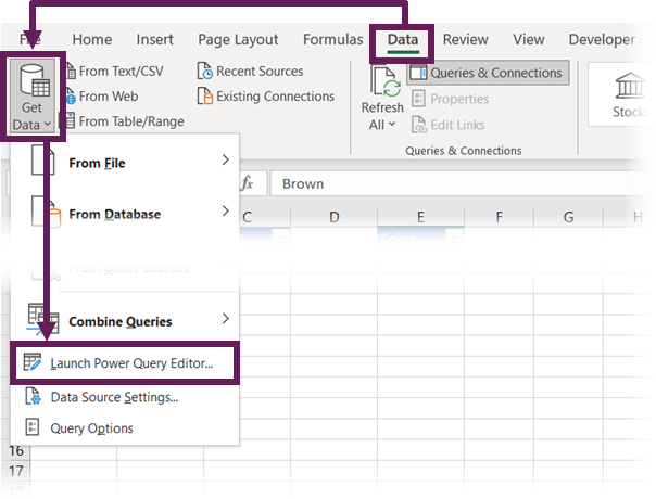 open power query in excel