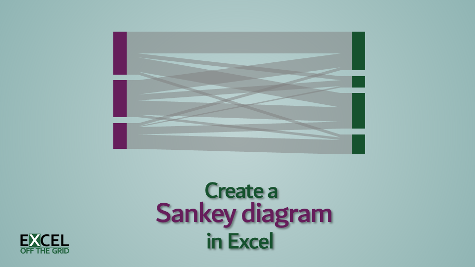 How to create a Sankey diagram in Excel