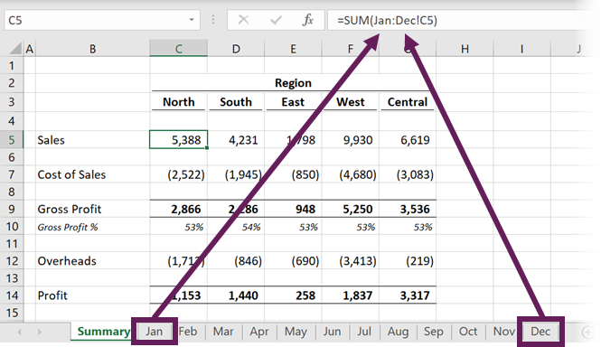Excel Page Numbering Across Multiple Worksheets