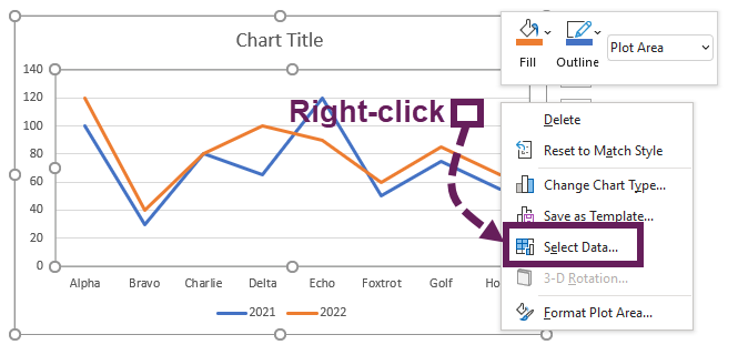 Chart - Select Data