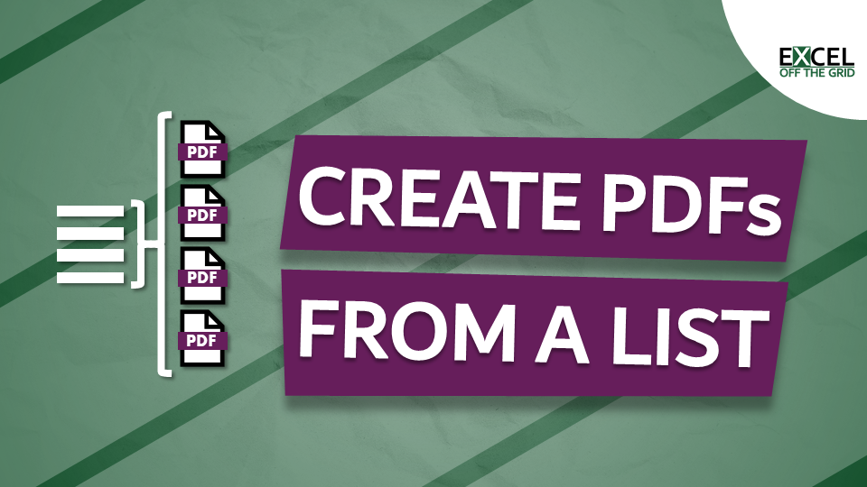 Create PDF from list - Featured image