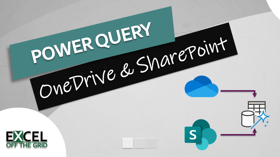Get data from OneDrive or SharePoint with Power Query