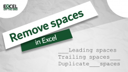 Remove spaces in Excel - Featured Image