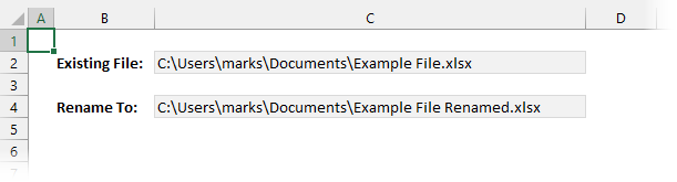 Example - VBA Rename File