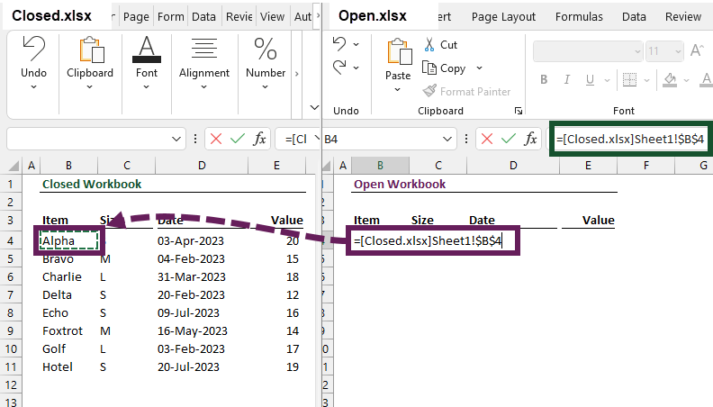 How to reference another workbook without opening 5 DANGERS