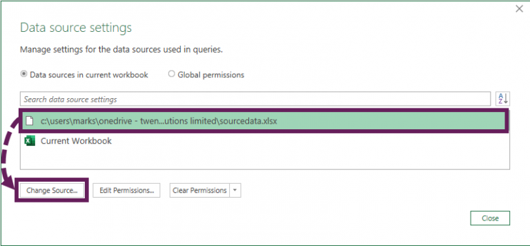 How to change source data location in Power Query (7 ways)
