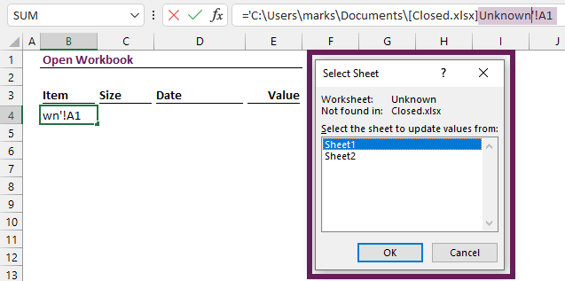 How to reference another workbook without opening 5 DANGERS